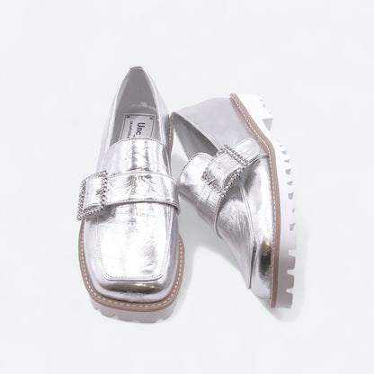 9401 ビジューバックル ローファー