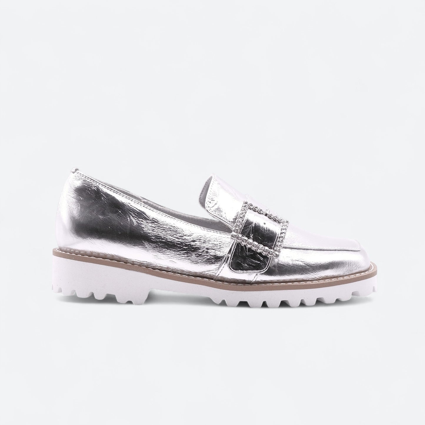 9401 ビジューバックル ローファー