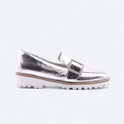 9401 ビジューバックル ローファー